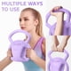 thumbnail image 3 of Kettlebell Yes4All de 5 a 12 kg para entrenamiento de fuerza para mujer, morado, 3 of 8