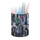 thumbnail image 1 of Herramientas-theme Cylinder Pen Holder Pencil Organizer with Flannel Lining PVC Leather Material Cardboard Base for study work 10*8CM, 1 of 6