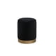 thumbnail image 1 of Puff Elegante Decor Ozman Redondo Negro 36 cm con Almacenamiento, 1 of 7