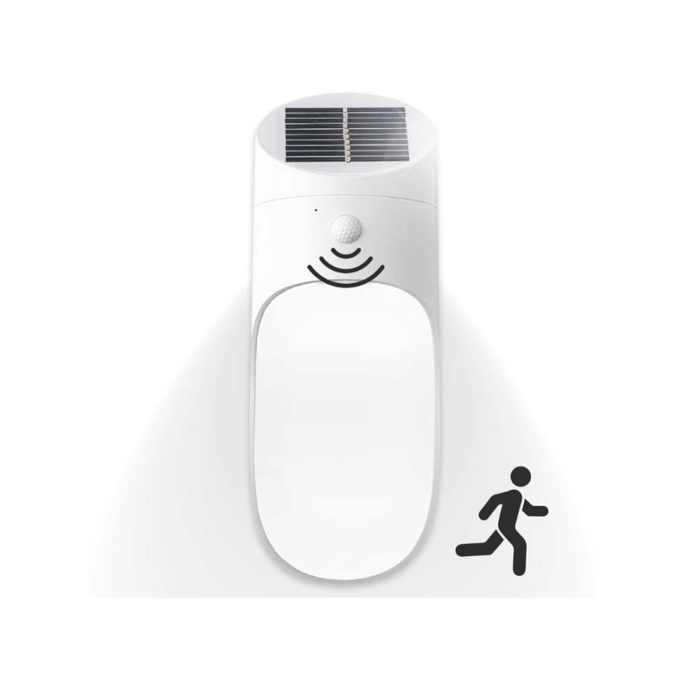 Pro Outdoor - Aplique Solar Blanco Contra Agua