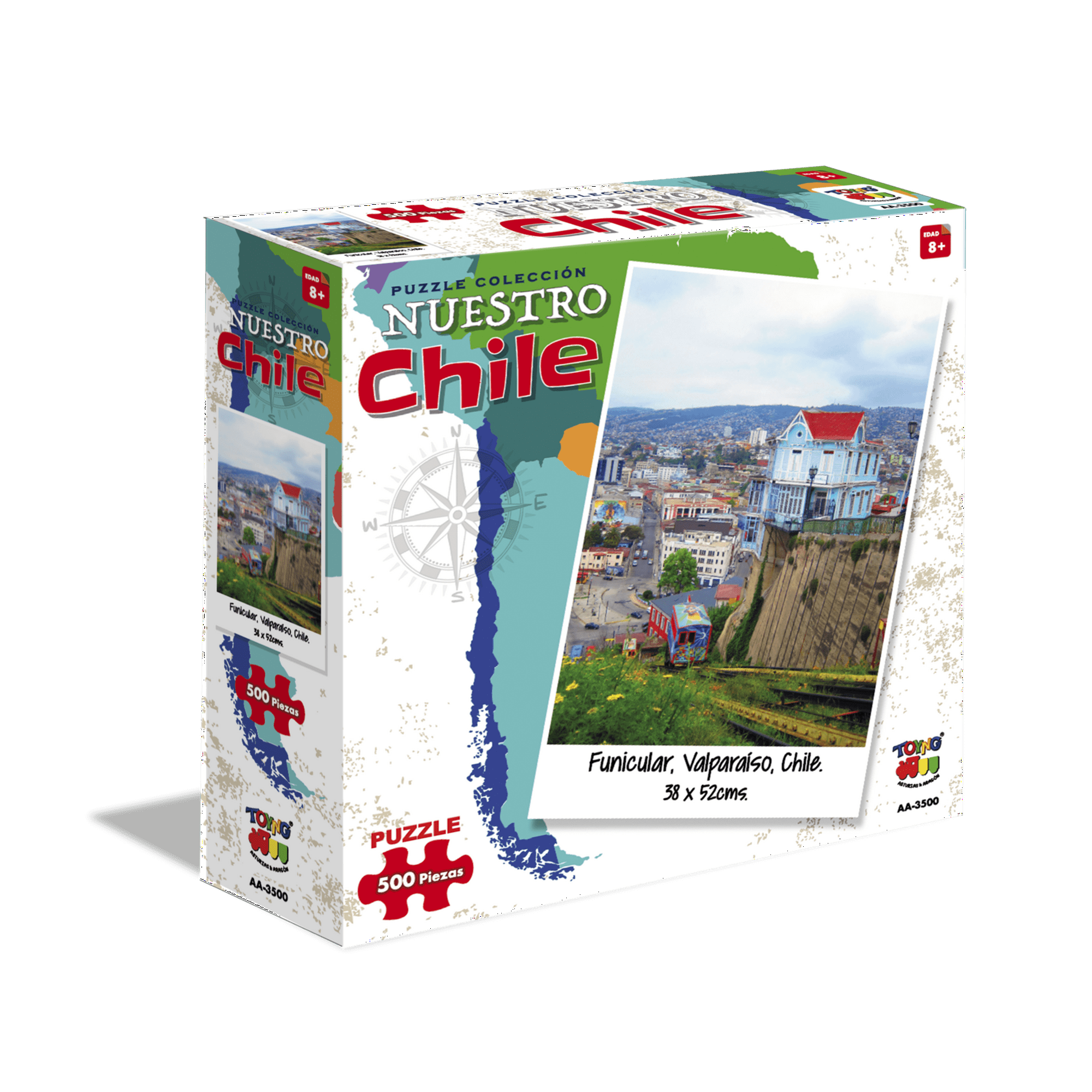 Puzzle 500 Funicular,valparaíso - Toyng