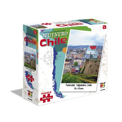 Puzzle 500 Funicular,Valparaíso - Toyng