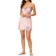 thumbnail image 5 of INSPIRE CHIC Vestido de Dormir Mini de Satén para Mujer con Encaje, Camisón con Almohadillas Incorporadas y Tirantes Ajustables M Rosa, 5 of 7