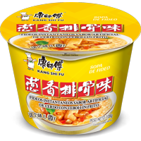 Fideo Instantaneo Kang Shi Fu Sabor Artificial De Cerdo Con Cebollín Frito 108G*Pote