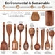 thumbnail image 4 of Juego de utensilios de cocina Woodenhouse Woodenhouse Wooden, madera de teca, 12 piezas, 4 of 8