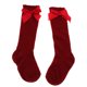 thumbnail image 4 of Baby Girls rodilla calcetines altos Bowknot Toddler Babies calcetines escuela 0-2T rojo, 4 of 5