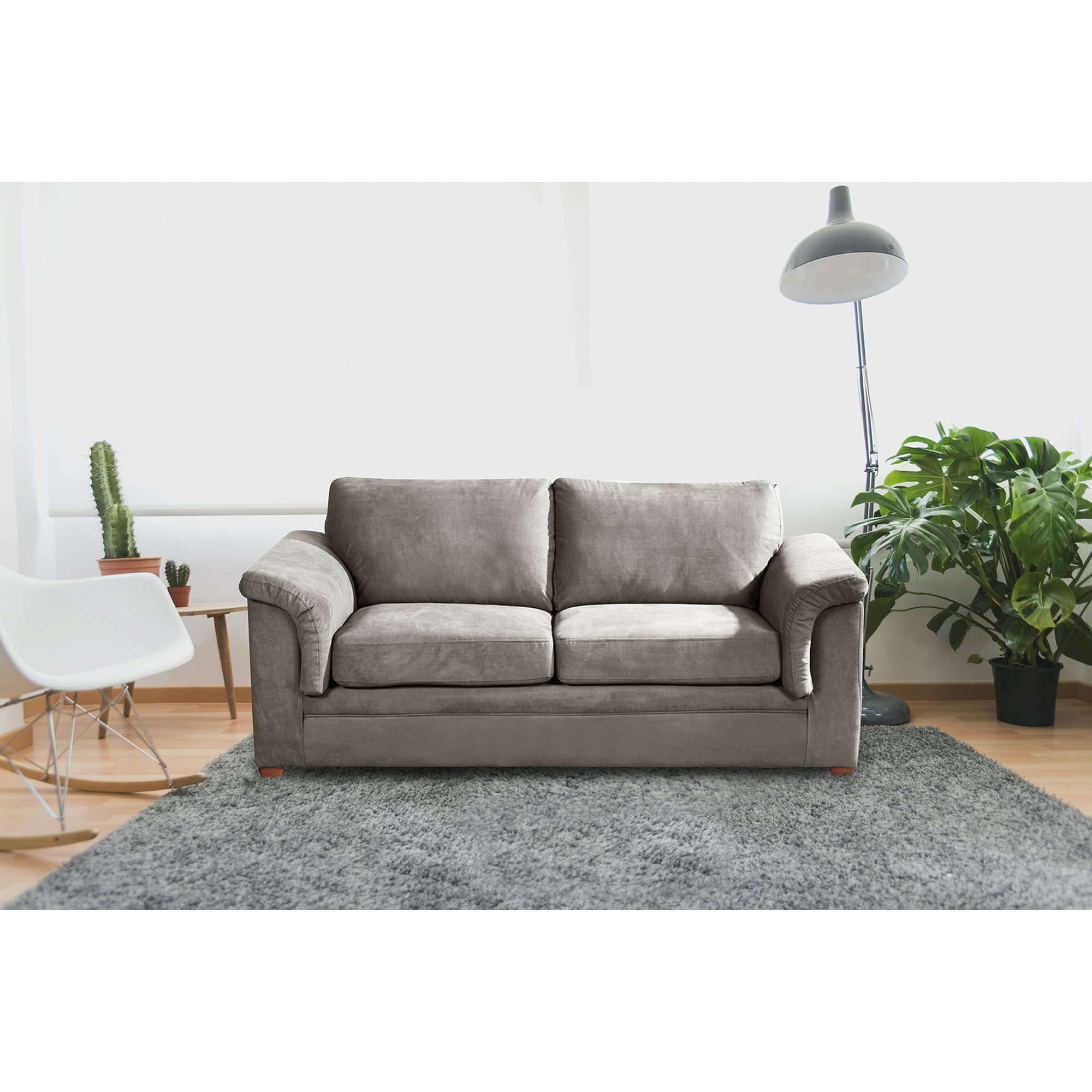 Latam Home - Sofa Ancona 3 C Tela Velvet Gris