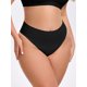 thumbnail image 4 of INSPIRE CHIC Mujeres Tangas Invisibles de Cintura Baja Tanga Sin Costuras Panty Cómodo Ropa Interior de Seda Helada 3X-Large Negro, 4 of 4