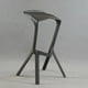 thumbnail image 5 of Silla taburete bar apilable negro 51x42x81cm, 5 of 8