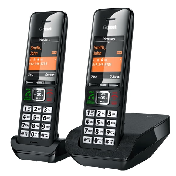 Teléfono inalámbrico Gigaset Comfort 552 Duo manos libres negro