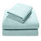 thumbnail image 1 of Juego de sábanas de franela Comfort Spaces, algodón, tamaño doble, color aguamarina, 1 of 9