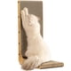 thumbnail image 1 of Cat Scratcher FUKUMARU en forma de L montado en la pared con pelota de juguete, 1 of 9