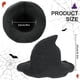 thumbnail image 3 of Sombrero de bruja Edoneery de ala ancha para Halloween, plegable, para mujer, 3 of 6