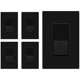 thumbnail image 1 of Interruptor de luz TG 15A 4 vías negro (paquete de 5) 120V-277V, 1 of 7