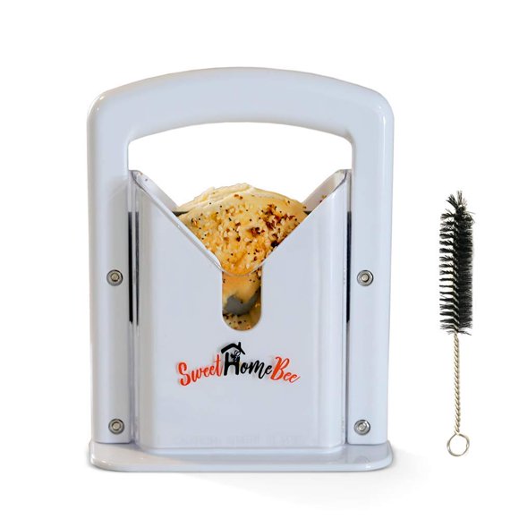 Cortador de Bagels Sweet Home Bee de Acero Inoxidable – Blanco