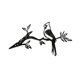 thumbnail image 5 of Metal Bird Decor Yard Art Sculpture Figurine Estatua Decorativa Animal 15.5x28cm, 5 of 5