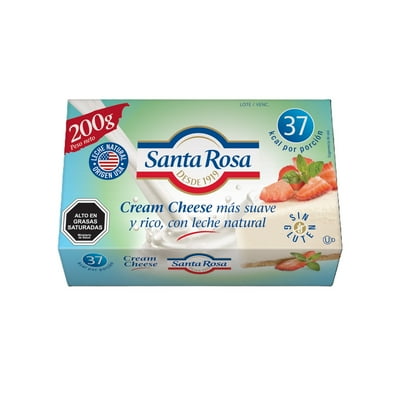 Queso Crema Americano Untable 200 G Santa Rosa