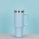 thumbnail image 1 of 1pc 40oz Straw Tumbler, Reusable Vacuum Tumbler With Straw, Insulated Double Wall Stainless Steel Cup Handle And Vacuum Flask, Handy Cup, Teacher Appreciation Gifts, 1 of 3