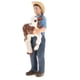 thumbnail image 1 of gente de simulación modelo figura campesino campesino de juguete con un ternero, 1 of 5