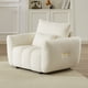 thumbnail image 1 of MH35.24''Teddy Fabric Sofa, Modern Lounge Chair, Upholstered with One Pillow for Apartment, Office, Living Room and Bedroom, 1 of 3