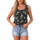 thumbnail image 1 of INSPIRE CHIC Blusa Floral de Verano para Mujer con Lazo Decorativo Casual sin Mangas S Negro, 1 of 5