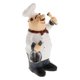 thumbnail image 4 of Chef Italiano En Forma De Adornos De Cocina Resina Cocinero Estatua Tama?o-3, 4 of 5