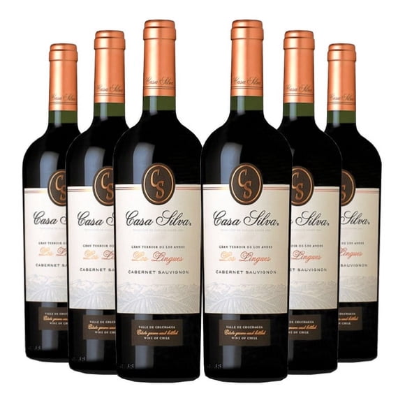 6 Vinos Gran Terroirs Cabernet Sauvignon, 750 Ml, 14%
