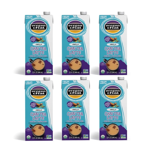 Chai Concentrate Oregon Chai Vainilla 946 ml (paquete de 6)