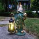 thumbnail image 1 of Estatua de jardín JOYBEE HOME&GARDEN Gnomo con farol solar, 1 of 7