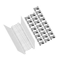 Ioensy - 50X Abrazaderas De Vidrio Para Invernadero Herramienta De Clips De Acristalamiento Gruesos Portátiles Para Invernadero