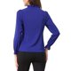 thumbnail image 3 of INSPIRE CHIC Blusa de Primavera para Mujer de Manga Larga con Volantes y Lazo en el Cuello para Oficina y Trabajo Elegante S Azul Real, 3 of 5