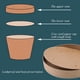 thumbnail image 3 of Recipientes de papel para sopa Wuadua, 240 ml, paquete de 50 con tapas, 8 onzas, 3 of 7