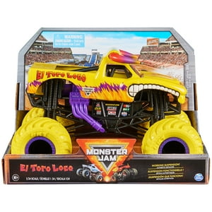 Monster Truck Fundido A Presión De Coleccionista Monster Jam El Toro Loco 1:24