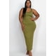 thumbnail image 1 of Vestido Largo Básico Liso de Talla Grande, 1 of 2