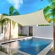 thumbnail image 2 of Toldo Terraza Malla Rachel 5x5m Vela Sombra Rectangular, 2 of 3