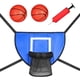 thumbnail image 1 of Aro De Baloncesto Para Protección Solar De Trampolín Con Estante De Baloncesto Con Bomba De Bolas, 1 of 5