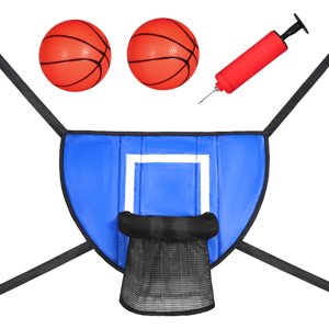 Ioensy - Aro De Baloncesto Para Protección Solar De Trampolín Con Estante De Baloncesto Con Bomba De Bolas
