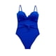 thumbnail image 3 of Trikini con doble nudo color azul Talla S, 3 of 4