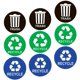 thumbnail image 4 of 9 Pegatinas De Reciclaje Para Botes De Basura De 5 Pulgadas Para Exteriores, Hogar, Eventos Comerciales, 4 of 5