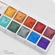 thumbnail image 5 of Juego de pintura de acuarela - 12 colores de purpurina metálica Suministros de arte para artistas Juego de pintura de acuarela para niños y adultos, 5 of 7