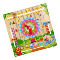 Magideal - Juguetes Montessori Para Niños, Calendario, Tiempo, Aprendizaje, Estaciones, , , Fecha, Tiempo, Enseñanza, Reloj Para Niños, Edad 3, 4, 5, N