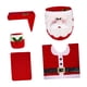 thumbnail image 1 of 5 Piezas De Fundas De Asiento De Inodoro Navideñas, Cubierta De Tanque Decorativa Navideña De Papá Noel, 1 of 3