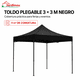 thumbnail image 2 of Carpa plegable 3x3 negra, 2 of 6