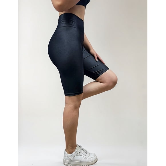 Calza Corta Biker Tiro Alto Lycra Dupont Confección Nacional