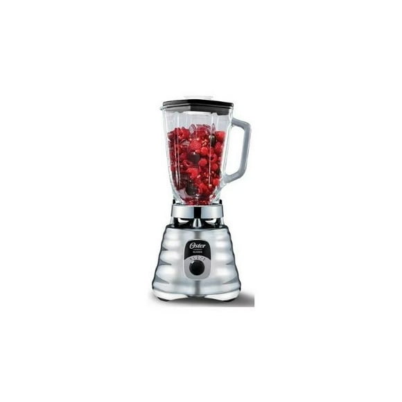 Licuadora clásica Oster® cromo con perilla ergonómica de 3 velocidades BLST4655