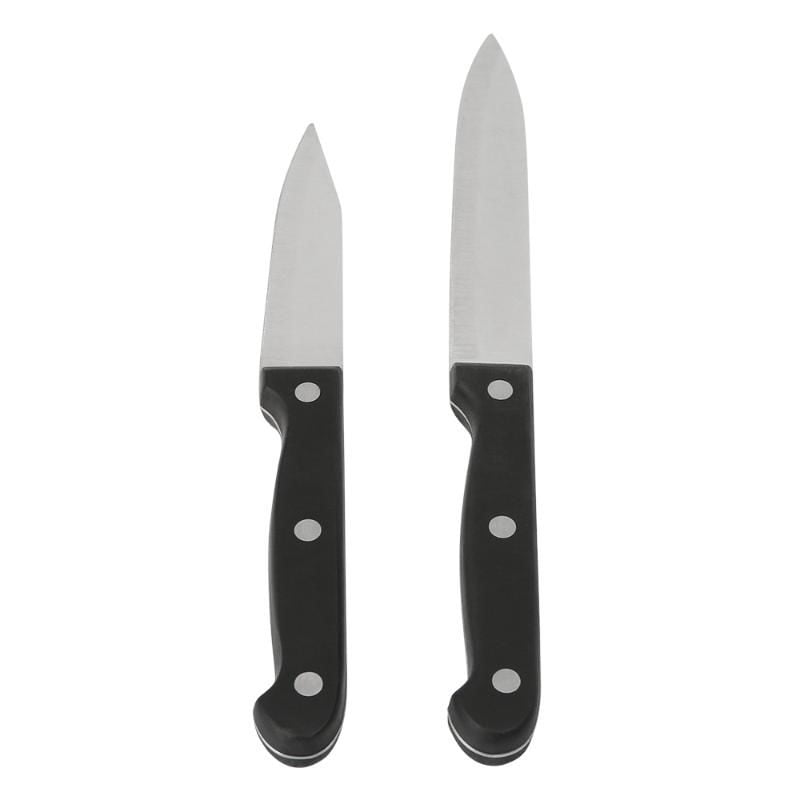 Haus - Set 2 Cuchillos Pequeños Negro