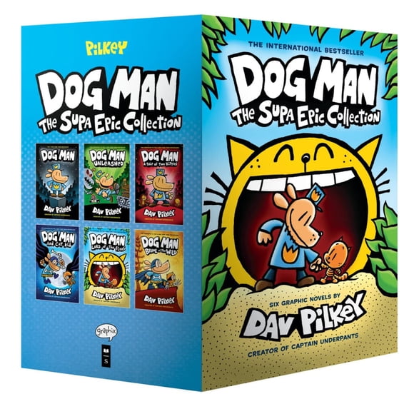 Set de libros GRAPHIX Dog Man The Supa Epic Collection