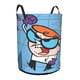 thumbnail image 2 of El Laboratorio de Dexter Cesta de lavandería de gran capacidad redonda con asa, bolsa para ropa sucia plegable, almacenamiento para dormitorio, baño y lavadero 44x35 cm, 2 of 6