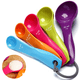 thumbnail image 1 of -Juego de 5 cucharas medidoras apilables de acero inoxidable - Juego de medición para cocinar y hornear (A), 1 of 8