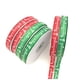 thumbnail image 4 of Cinta de grogrén con estampado navideño de 50 yardas y 3/8 de pulgada, color rojo y verde, 25 yardas por carrete (rojo y verde), 4 of 5